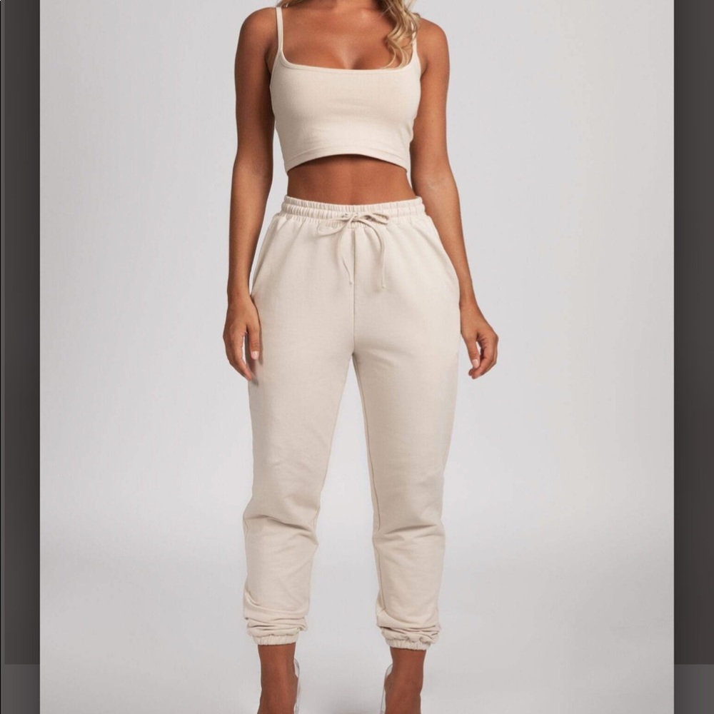 SYLVIA LOOPBACK JOGGERS - NUDE